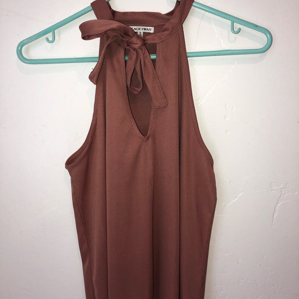 Black Swan Pink Tie Top size S